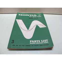 Parts List CB 450 Super Sport