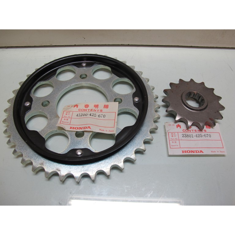 Pignon + couronne NEUF CB 750 K / Z