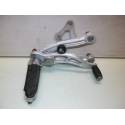 Platine + repose pied pilote droit Peugeot 50 XR7